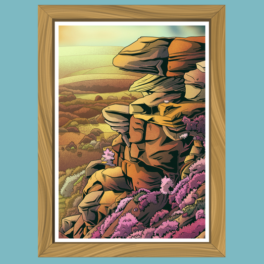 Curbar Edge - Art Print - Professor Broke