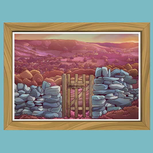 Hathersage Gate - Art Print - Professor Broke