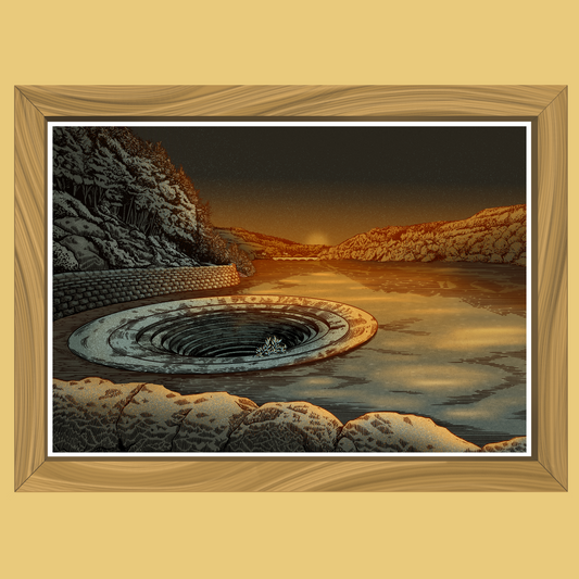 Ladybower Plug Hole - Art Print - Professor Broke