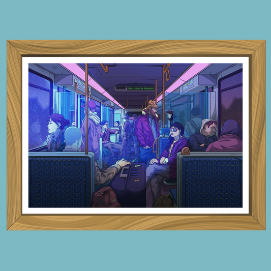 The Last Tram Home - Art Print - Professor Broke