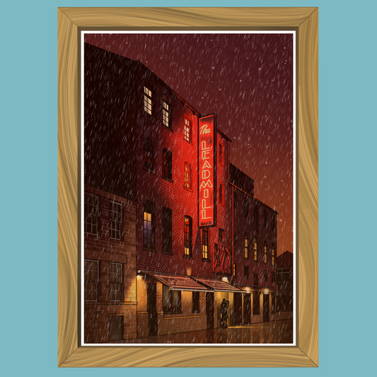Leadmill In The Rain - Art Print - Professor Broke