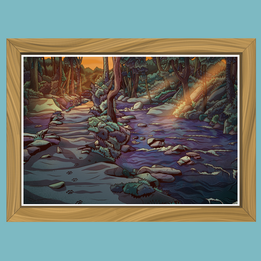 Rivelin Valley Walk - Art Print - Professor Broke